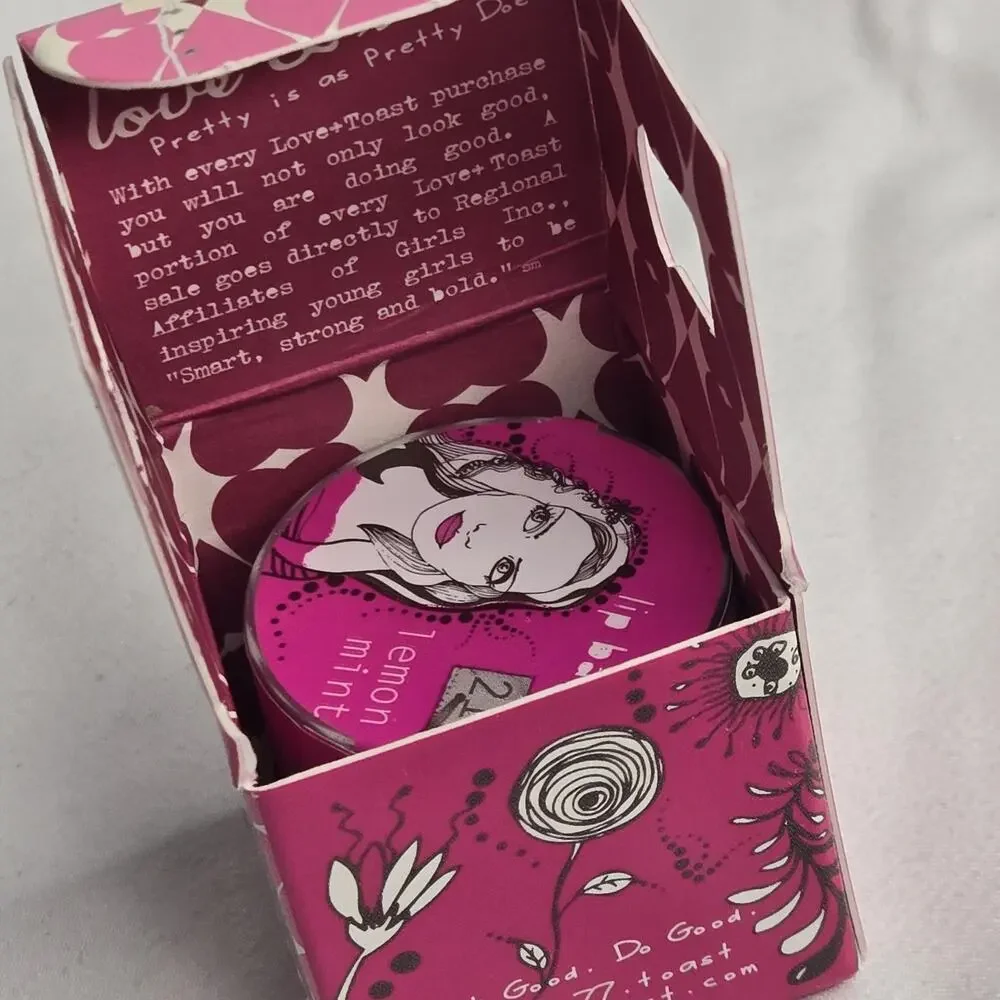Love & Toast Lip Balm Lemon Mint Margot Elena Natural New DISCONTINUED Y2K
